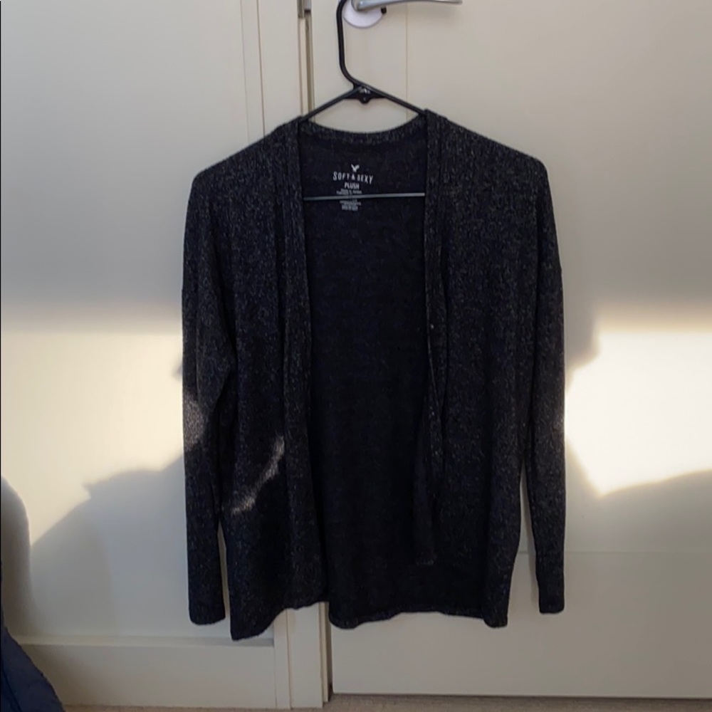 Dark Gray Button Up Cardigan